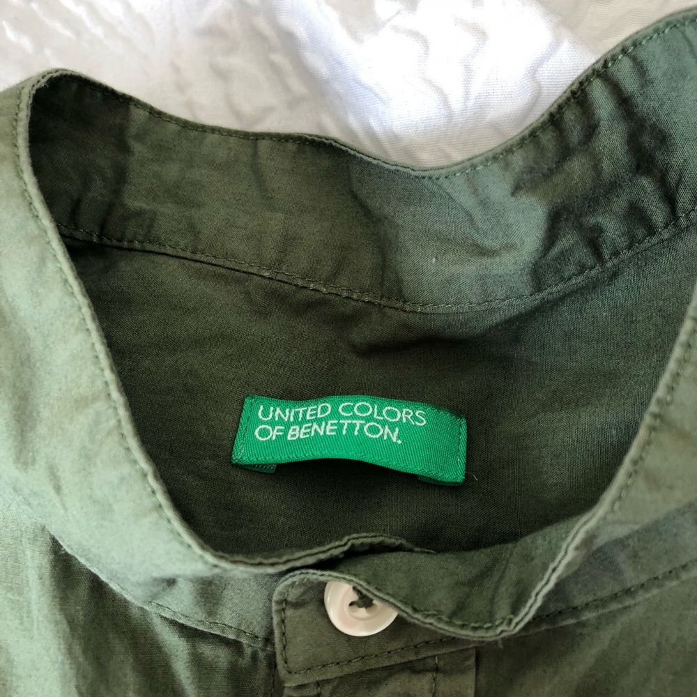 Green Button up - Picture 4 of 4